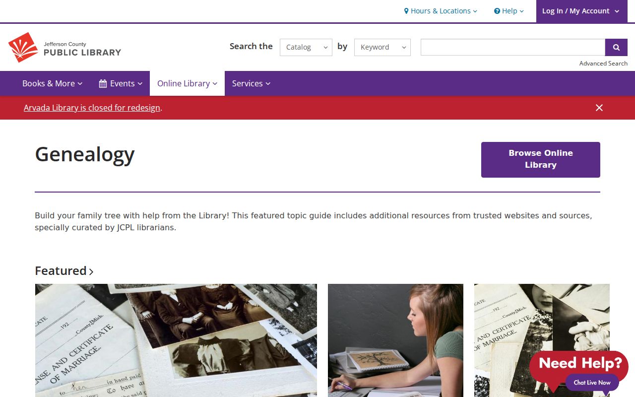 Lakewood city directory research view of Jefferson County Public Library genealogy resources
