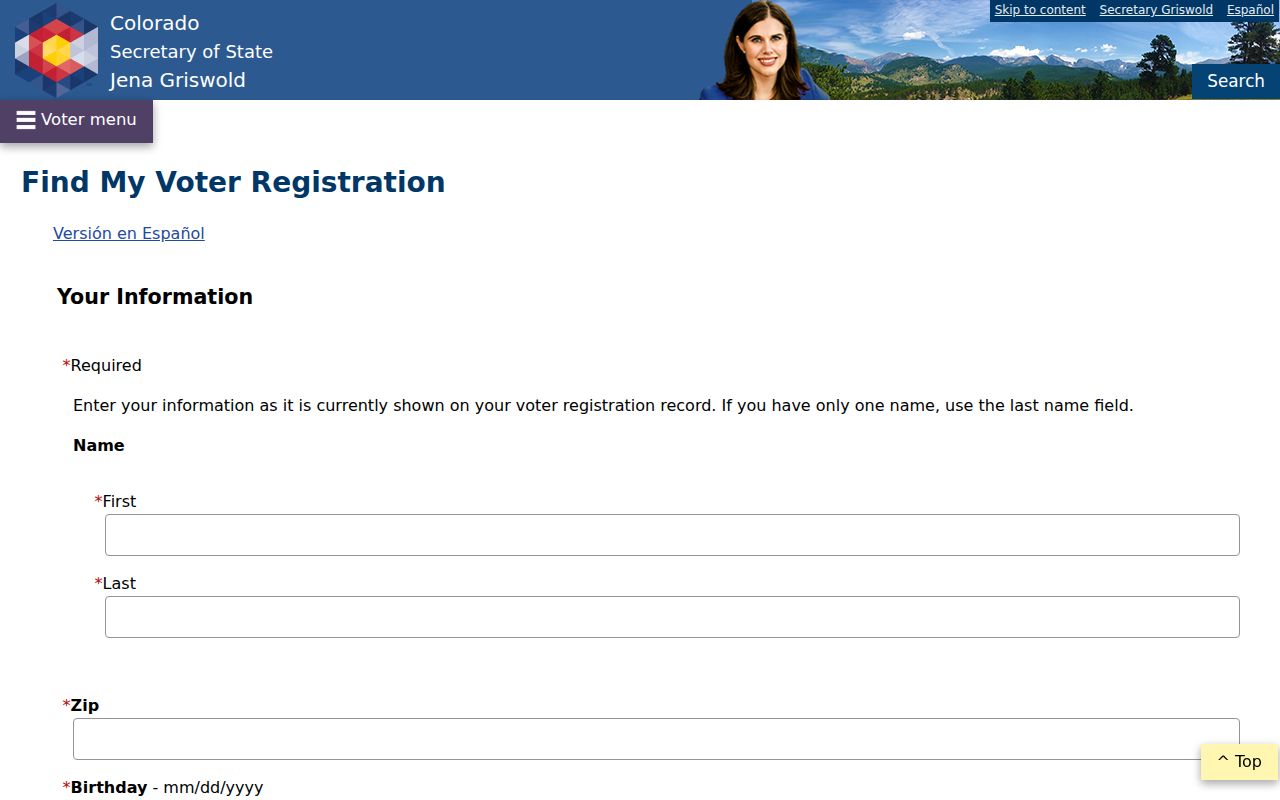 Lakewood residents directory view of the Colorado voter lookup