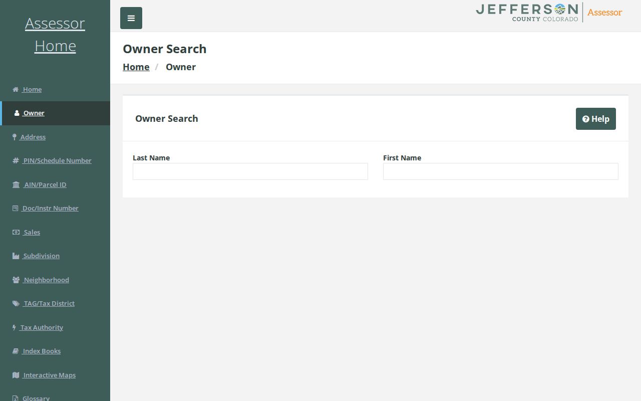 Lakewood residents directory view of the Jefferson County owner search
